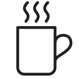 Hot Coffee Icon.