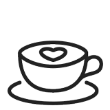 Mug with a Heart Icon.
