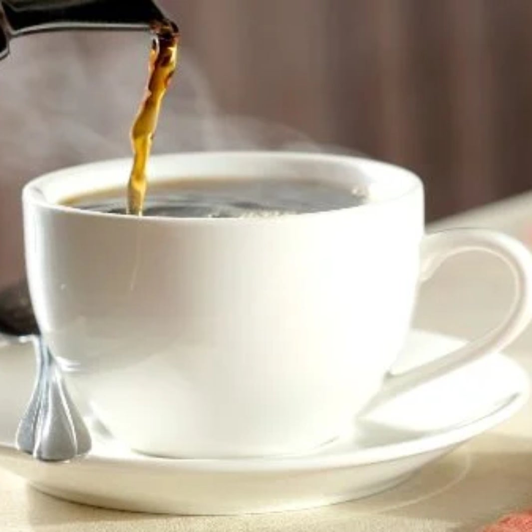 Cup of long black coffee