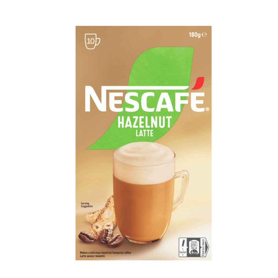 NESCAFÉ® Hazelnut Latte sachets