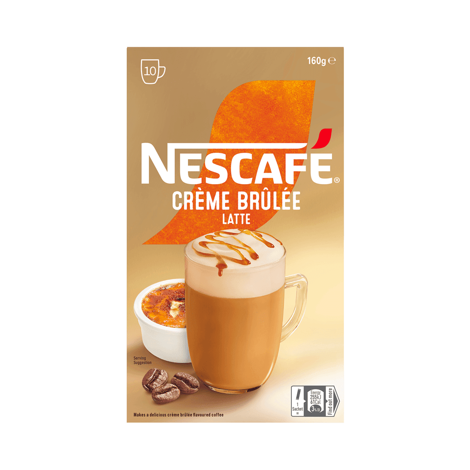 nescafé crème brûlée latte sachets