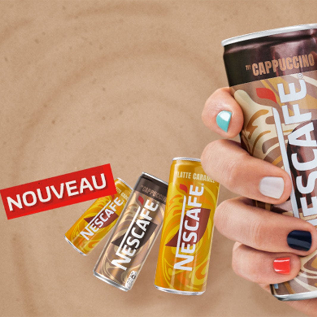 Canettes de nescafé