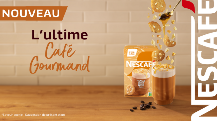 nescafe cappuccino, latte macchiato et caramel latte