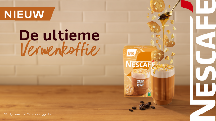 nescafe cappuccino, latte macchiato en caramel latte