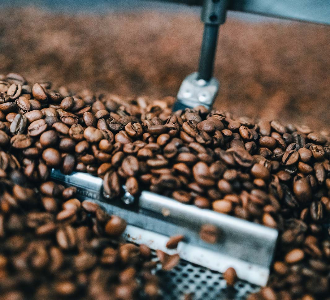 Etapa de desarrollo del proceso de tostado del café