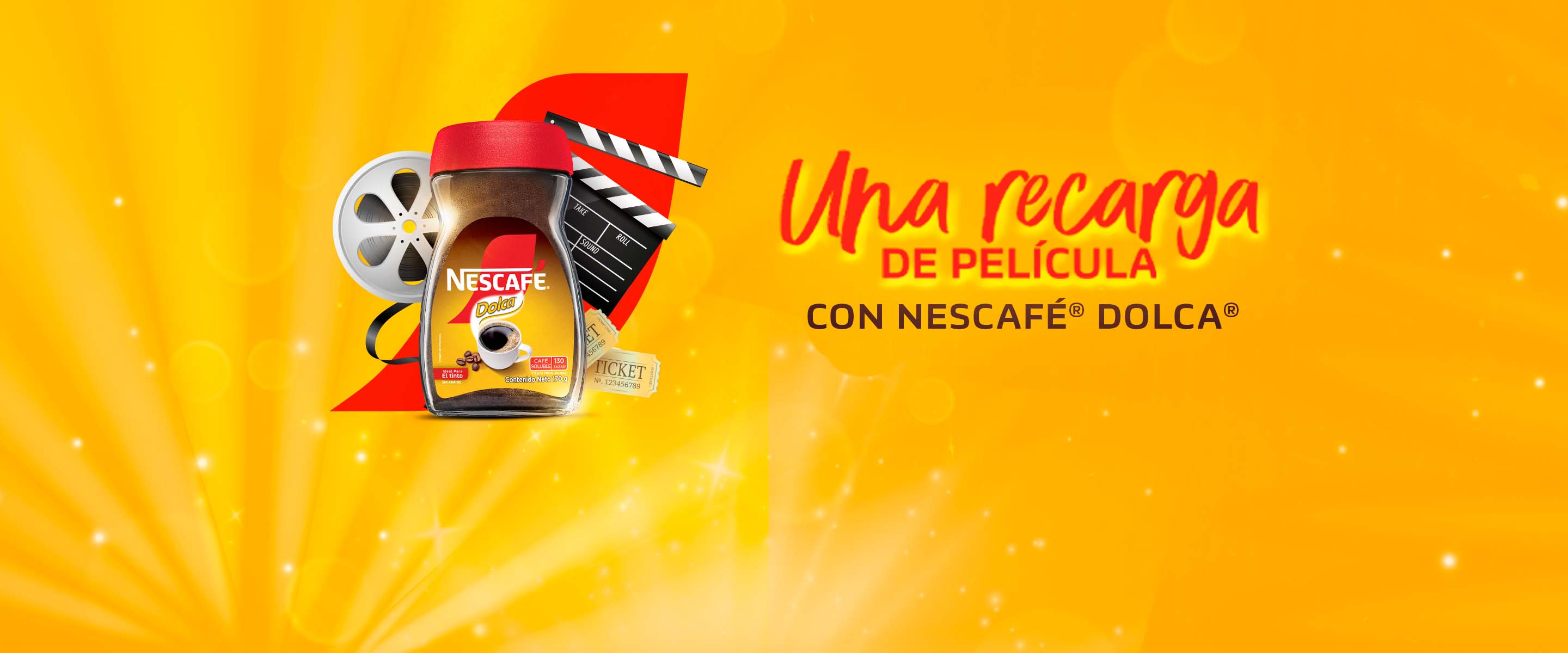 Una recarga de pelicula con NESCAFE DOLCA