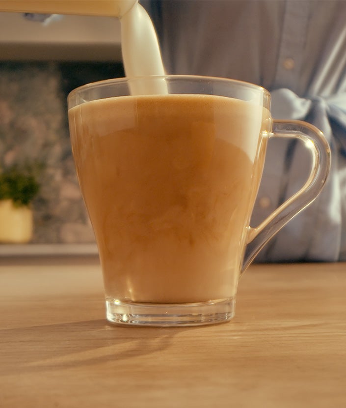 recept na klasické latte - krok 4