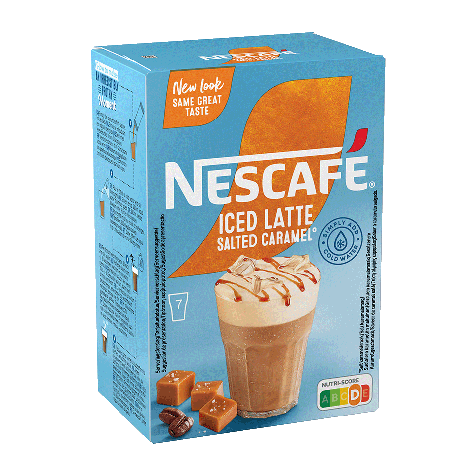 Nescafé Iced Salted Caramel Latte side
