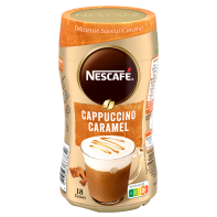 NESCAFE Cappuccino Noisette, Café soluble, Boîte de 8 sticks - 136 g