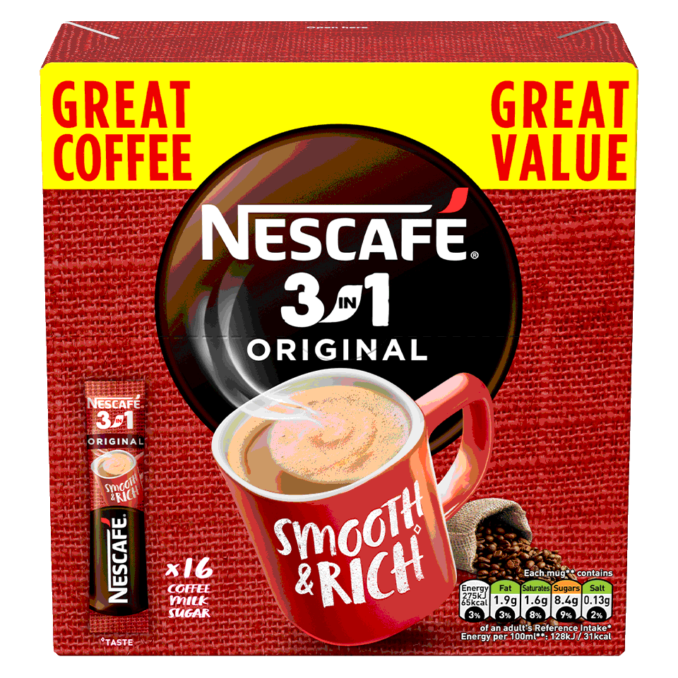 Nescafe 3 IN 1 - The perfect mixture of coffee