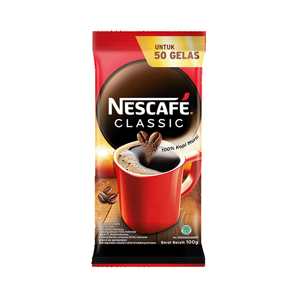 NESCAFÉ CLASSIC - NESCAFE Sachet / Kemasan Refill Bag