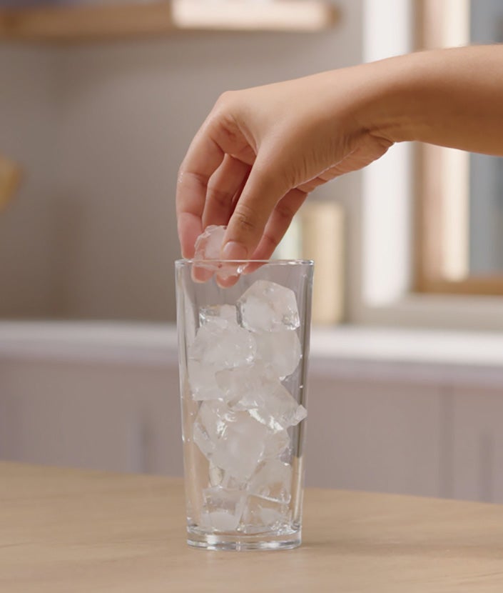 Fill your glass with ice