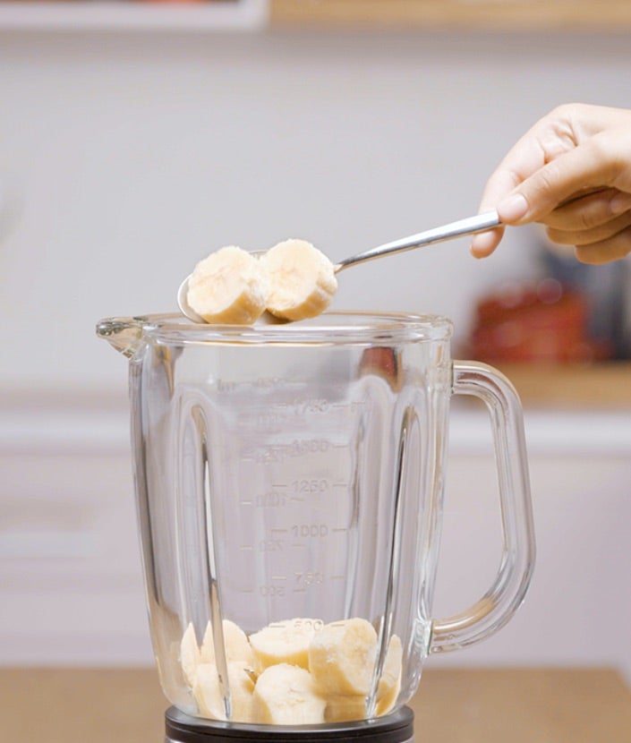 Milkshake de café y banana paso 2