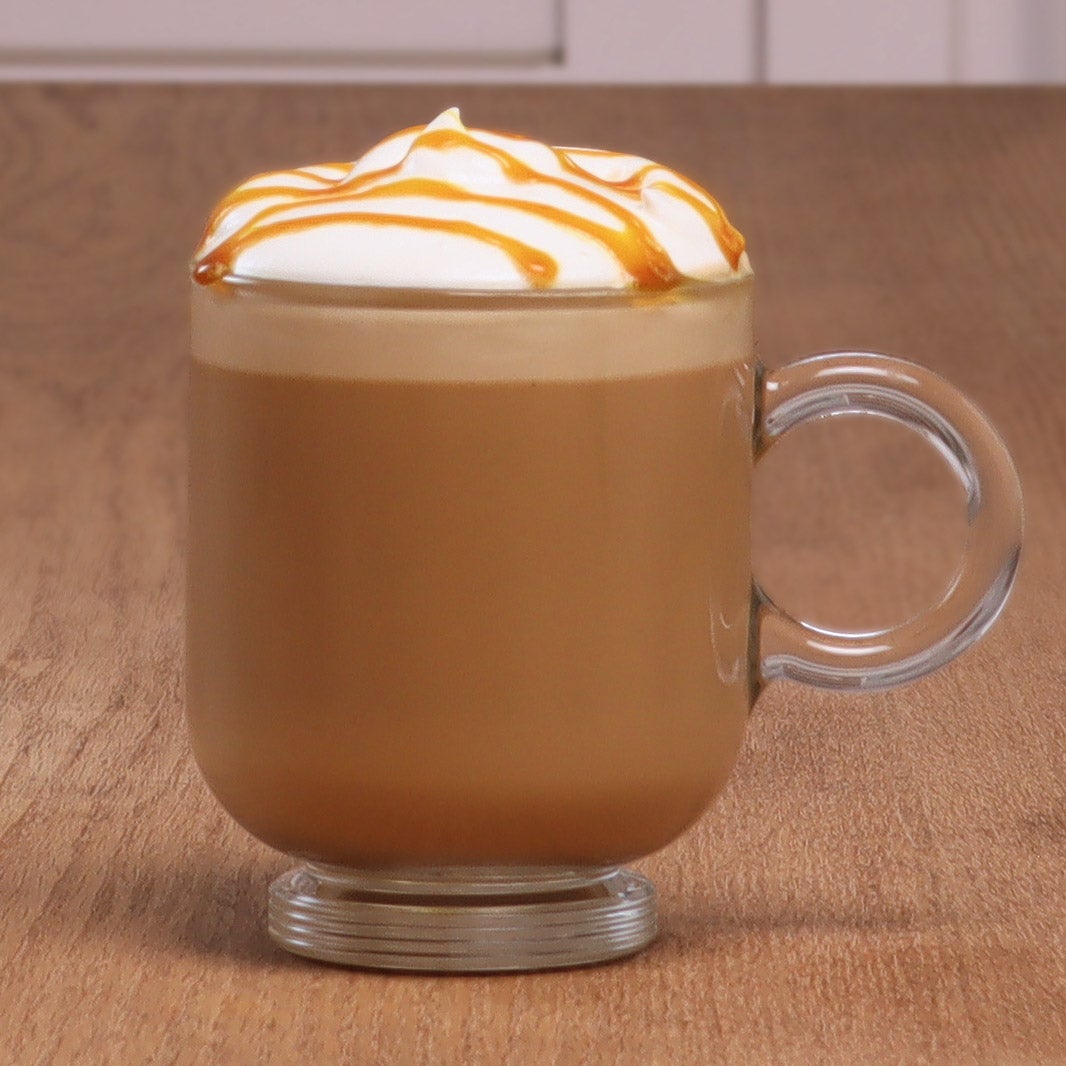 Receta de café Latte con Caramelo 