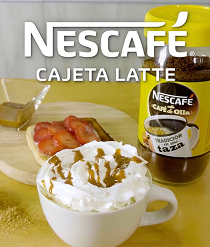 NESCAFÉ Cajeta Latte step 1