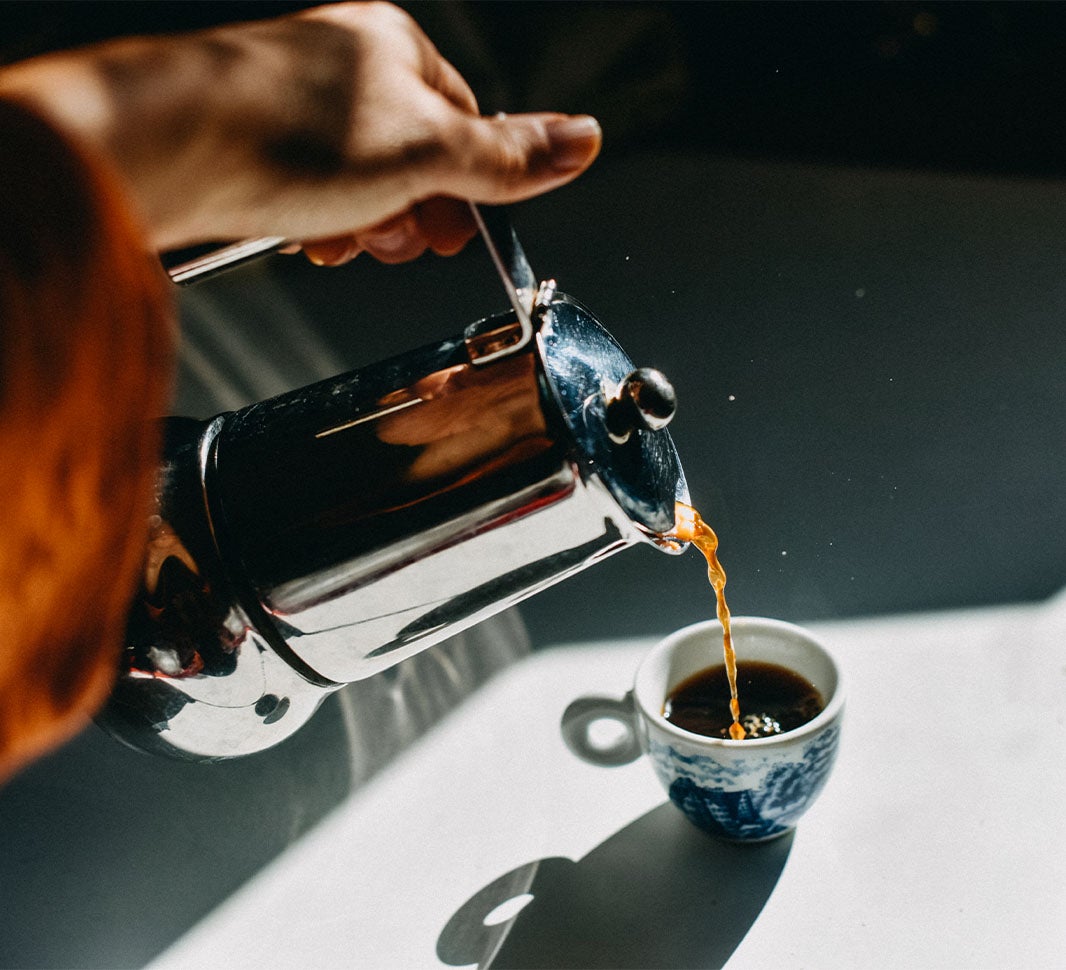 moka pot for long black coffee