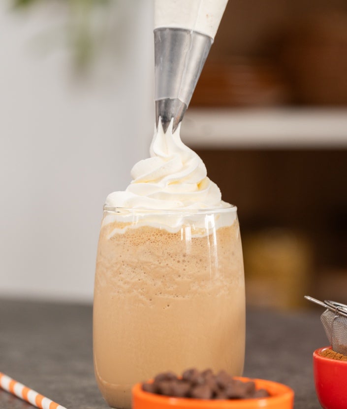 Pumpkin latte frappé - paso 3