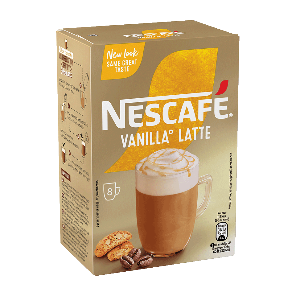 Nescafé Gold Vanilla Latte side