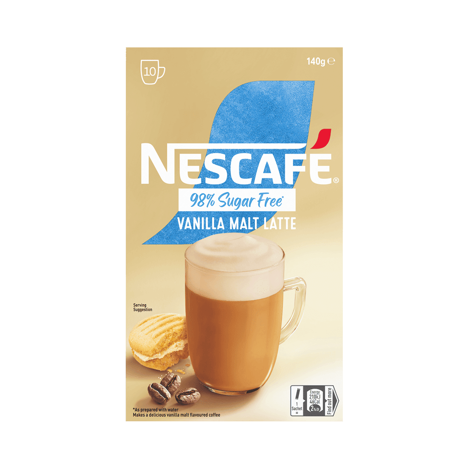 NESCAFÉ® Sugar Free Vanilla Malt Latte Sachets