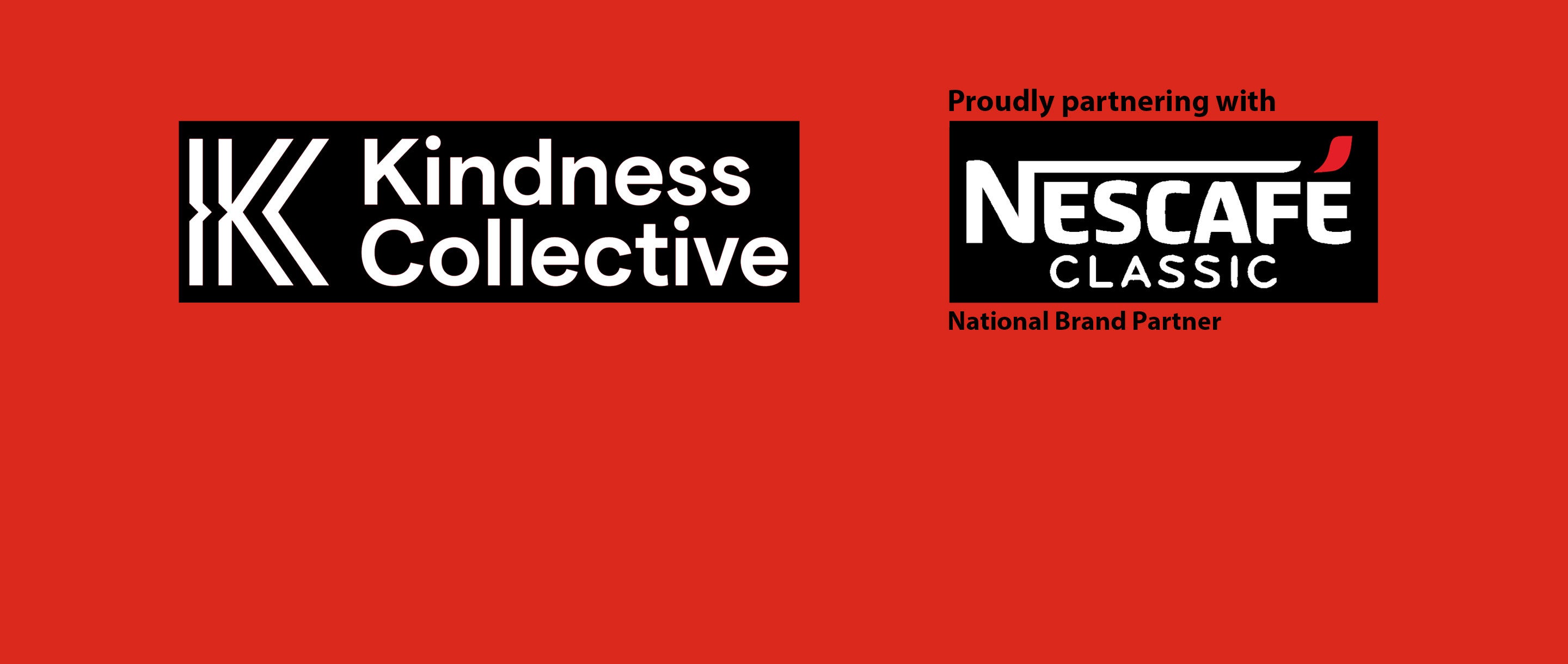 The Kindness Collective Partnership Announcement desktop banner