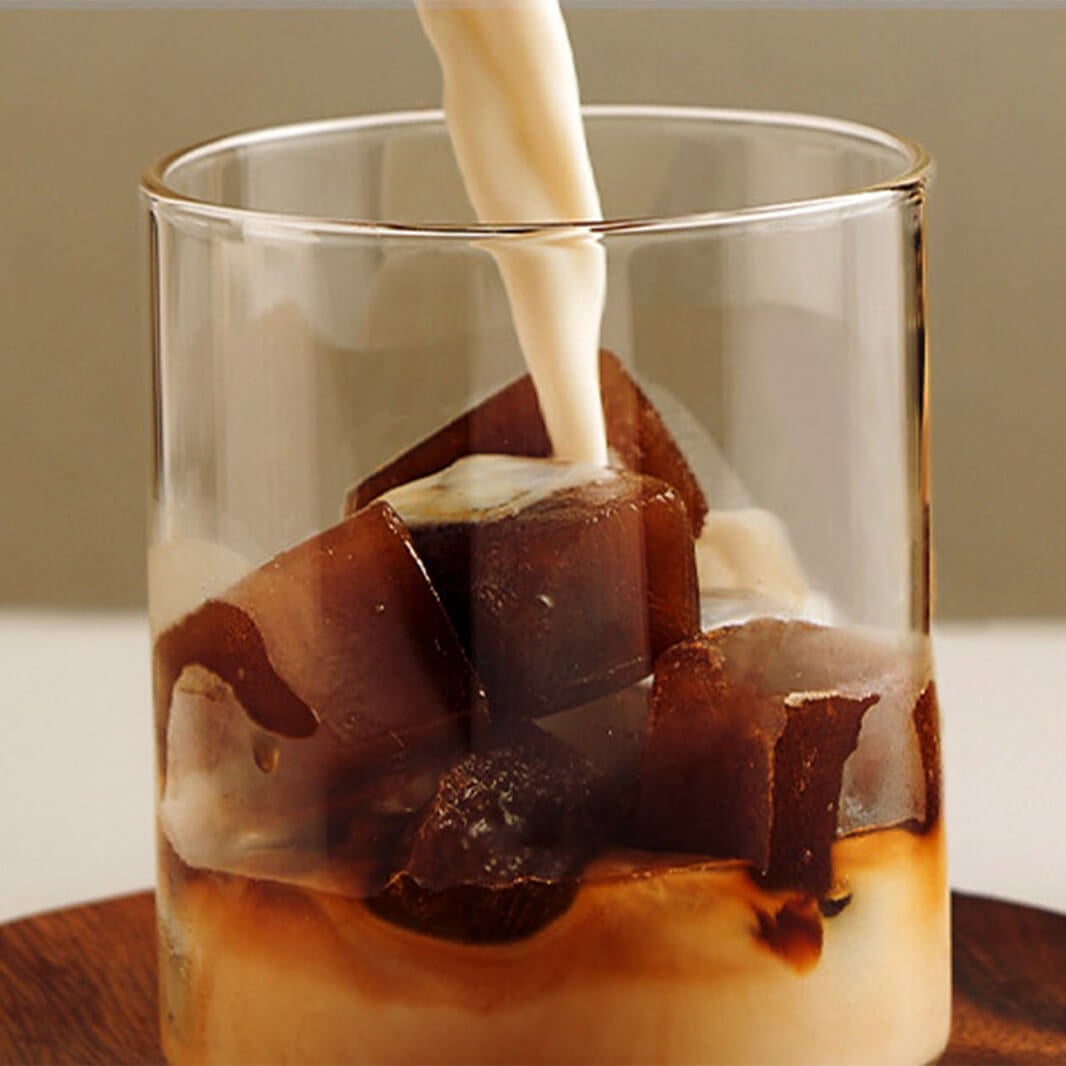 Coffee Ice Cubes with Milk