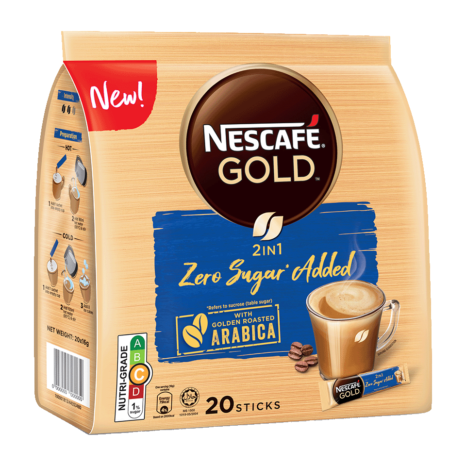 NESCAFÉ® GOLD 2in1 Zero Sugar Added