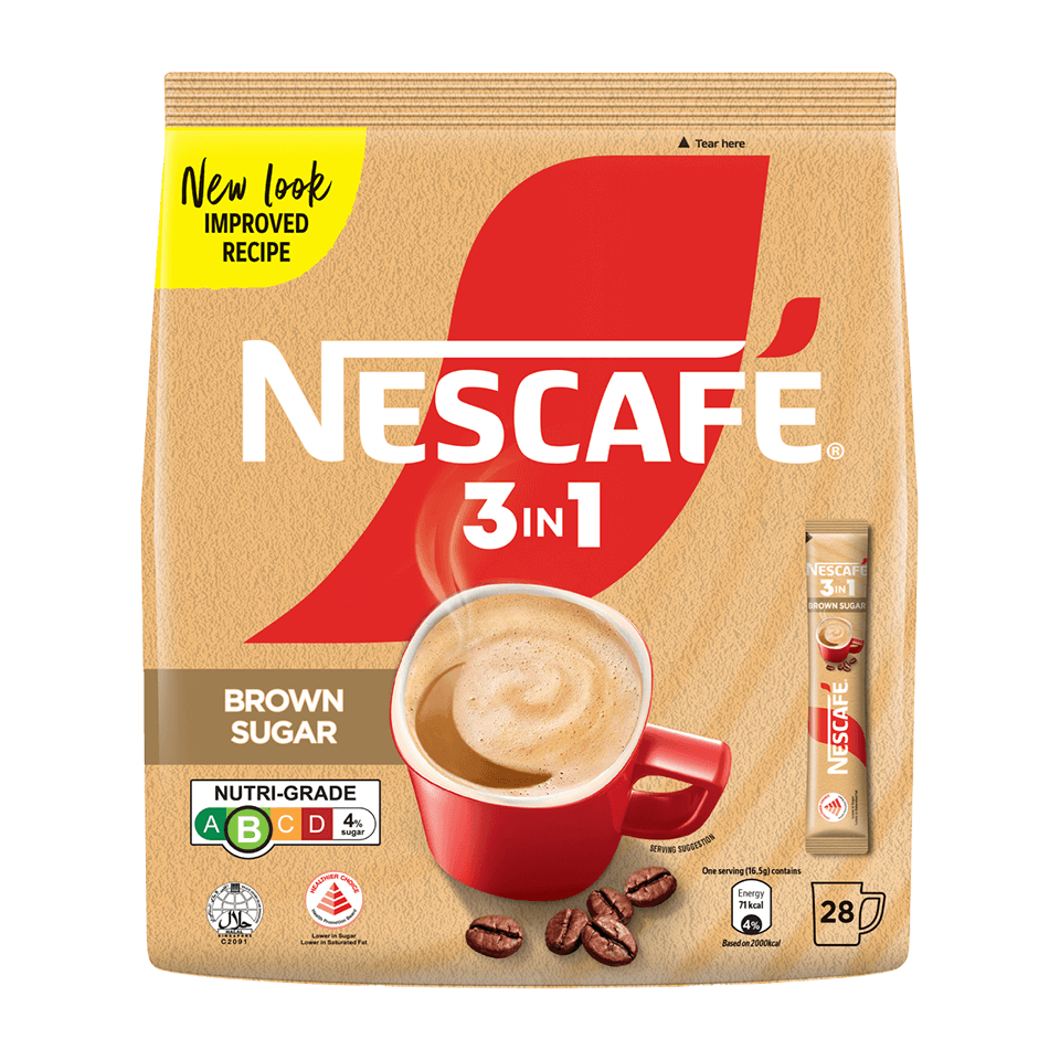 NESCAFÉ 3in1 Brown Sugar with Healthier Choice