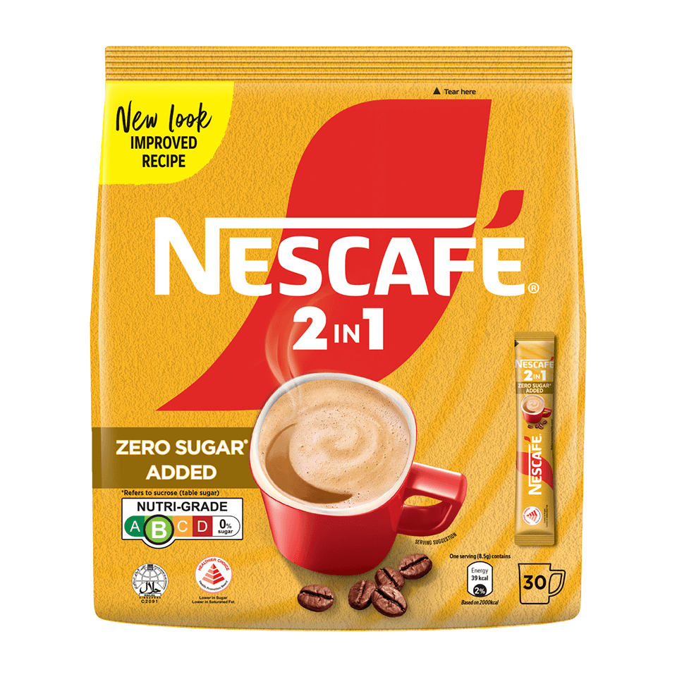 NESCAFÉ 2in1 Zero Sugar Added with Healthier Choice