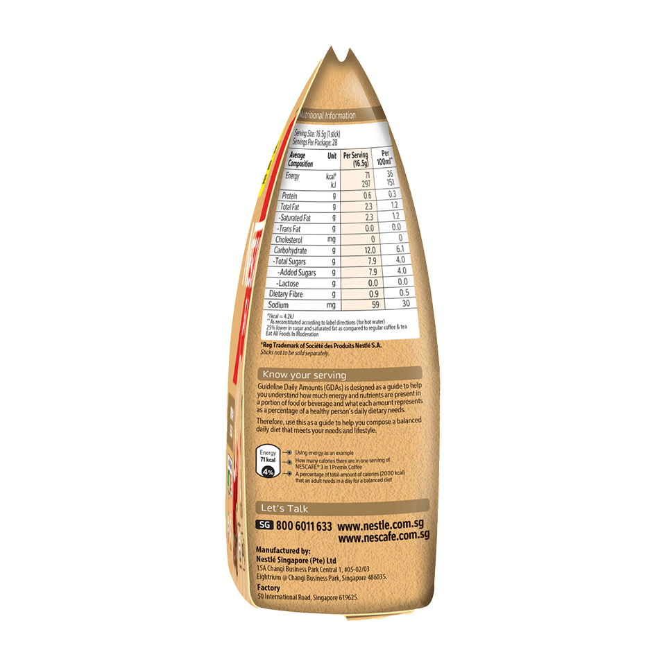 NESCAFÉ 3in1 Brown Sugar with Healthier Choice