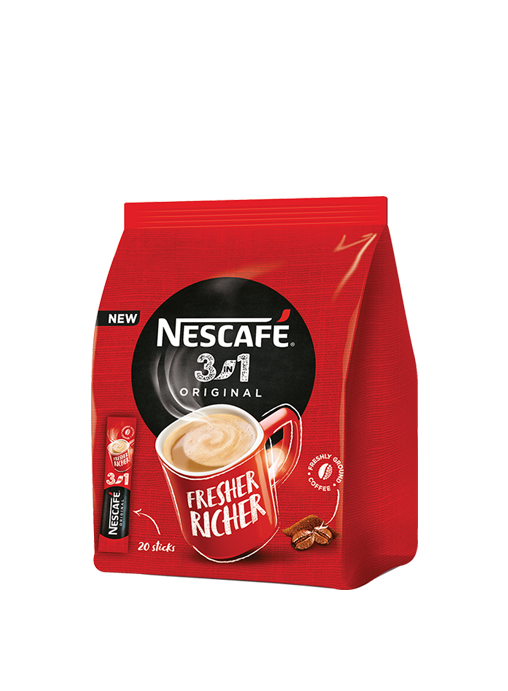 Nescafé 3 In 1 Instant Coffee Sachets 16x16g