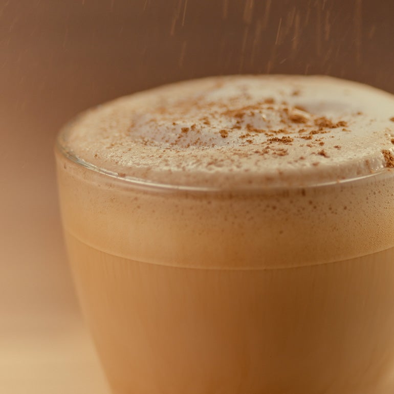 recept na klasické latte - krok 5