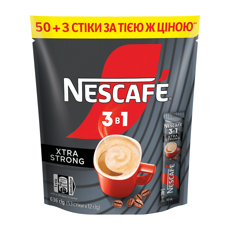 NESCAFÉ® 3в1 екстра міцна кава