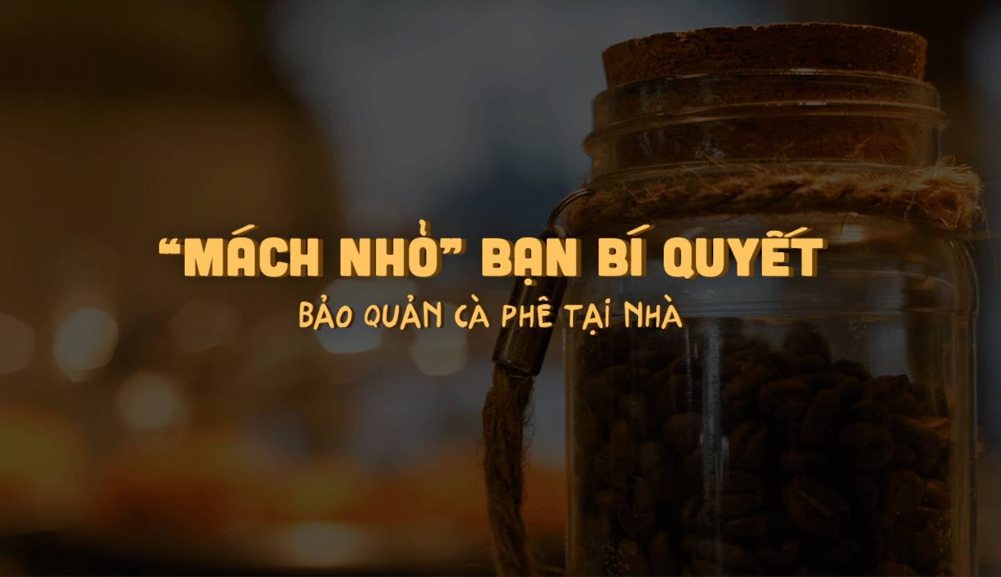 Mách nhỏ bạn bí quyết bảo quản cà phê tại nhà