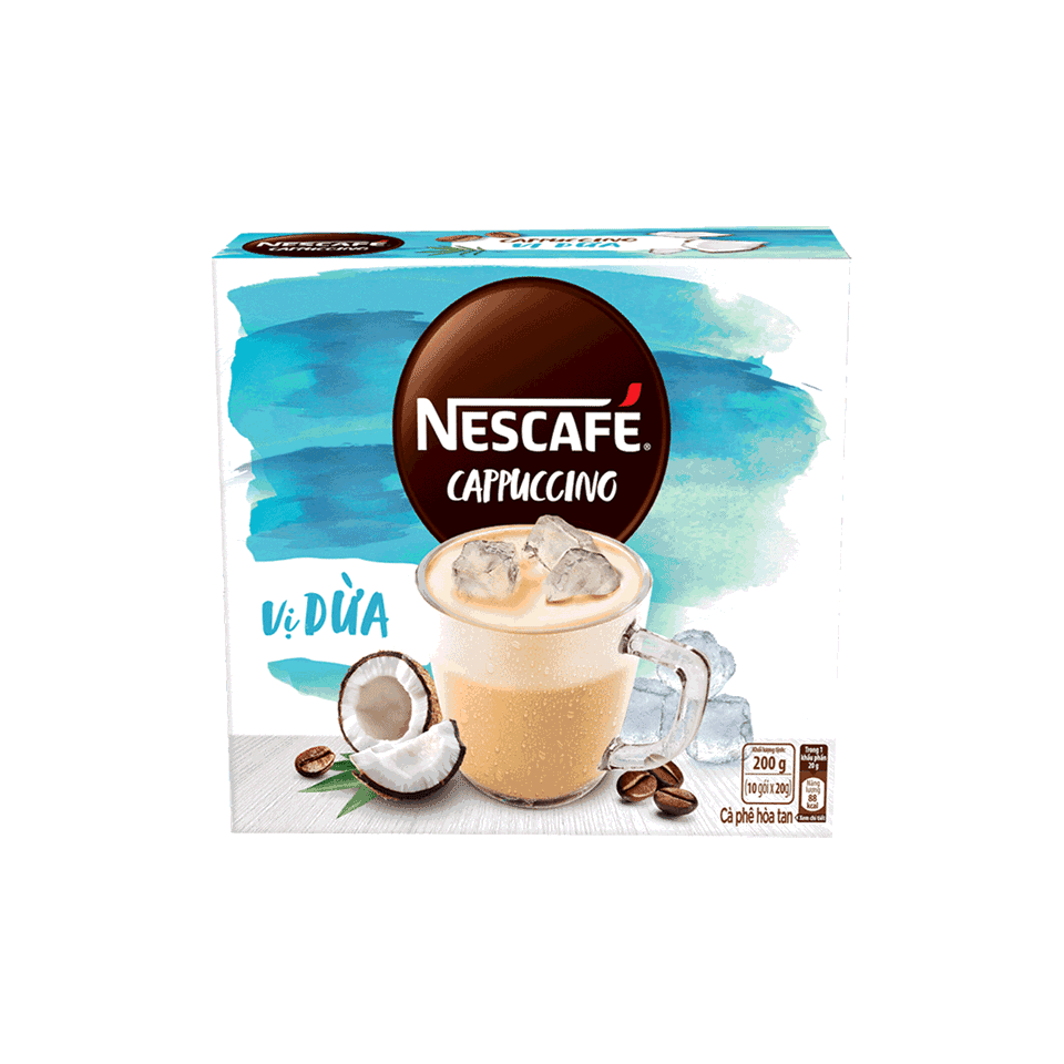 nescafé cappuccino vị dừa