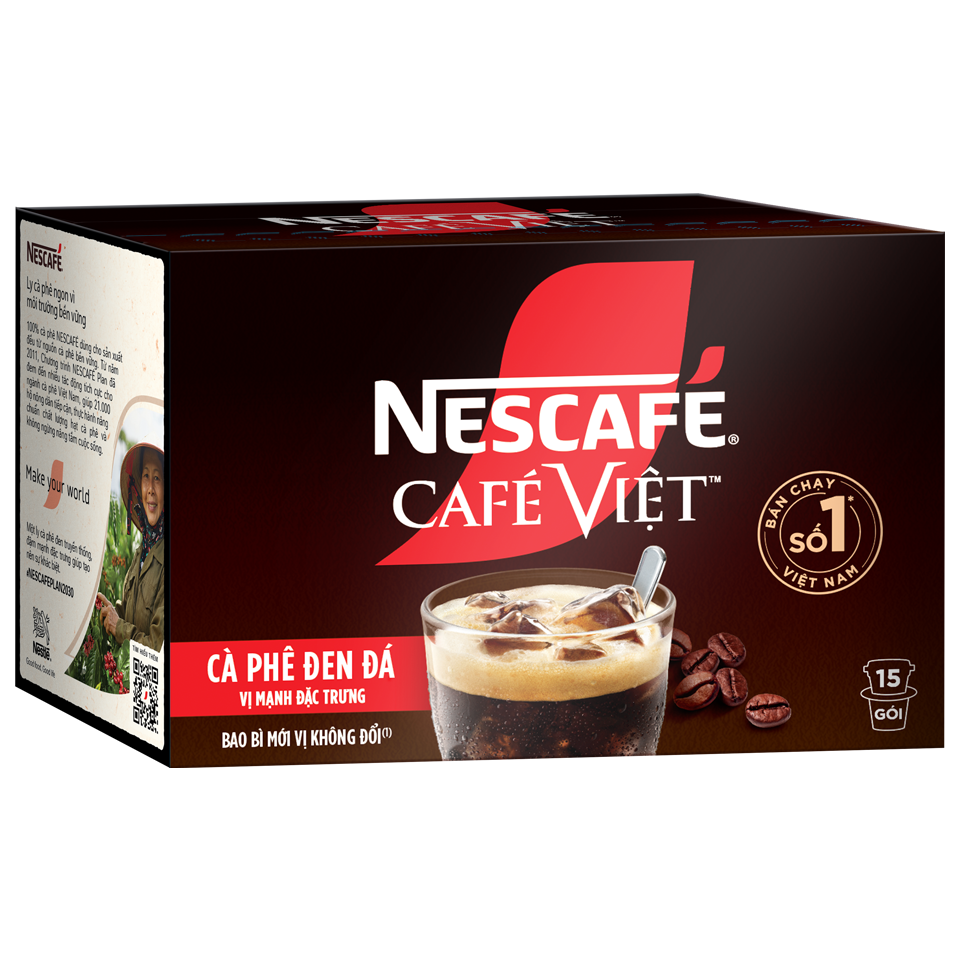 *Cà phê đen hòa tan NESCAFÉ CAFÉ VIỆT 3