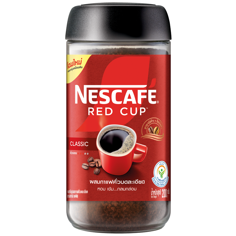 *Cà phê hòa tan kết hợp cà phê rang xay NESCAFÉ RED CUP