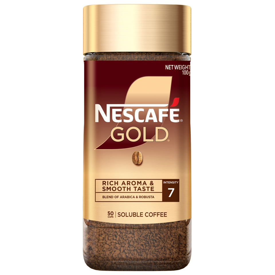 *Cà phê hòa tan nguyên chất NESCAFÉ GOLD